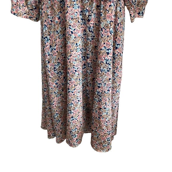 Blake Elizabeth 12 Vintage Dress Floral Print Long Sheath Flowy VTG - Picture 6 of 12